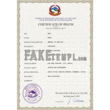 Nepal fake vital record death photoshop certificate PSD