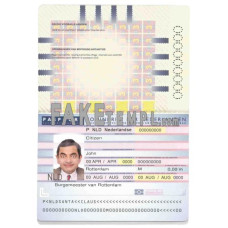 Netherlands (Holland) fake passport photoshop template PSD, 2006-2016