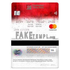 Netherlands Amsterdam Trade bank fake mastercard photoshop template PSD