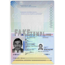 Netherlands fake passport photoshop template PSD, (2014 – present)