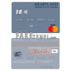 New Zealand Heartland Bank fake mastercard credit card photoshop template PSD