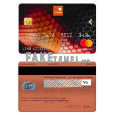 Nigeria GTBank fake mastercard photoshop template PSD