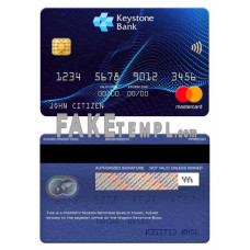 Nigeria Keystone bank fake mastercard photoshop template PSD