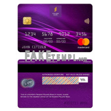 Nigeria Polaris bank fake mastercard photoshop template PSD