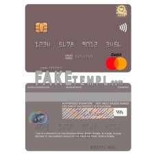 North Korea Daesong Bank fake mastercard photoshop template PSD