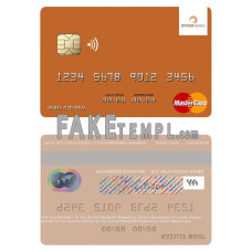 North Macedonia Stater Banka AD Kumanovo fake mastercard photoshop template PSD