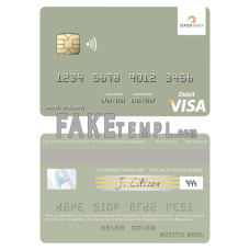 North Macedonia Stater Banka AD Kumanovo fake visa debit card photoshop template PSD