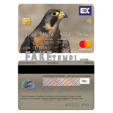 Pakistan The bank of Khyber fake mastercard photoshop template PSD