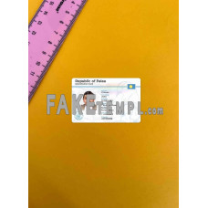 Palau fake identity card photolook template PSD,scan and photo-realistic look