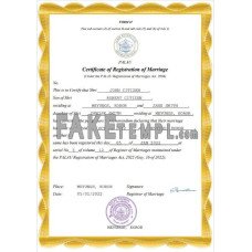 Palau fake marriage certificate Word and PDF template