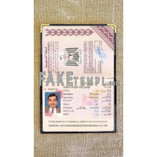 Palestine passport fake passport photolook template PSD, scan and photo-realistic look