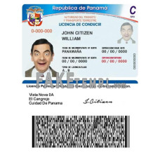 Panama fake driving license photoshop template PSD