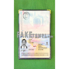 Panama fake passport photolook template PSD, scan and photo-realistic look 