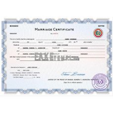 Paraguay fake marriage certificate Word and PDF template