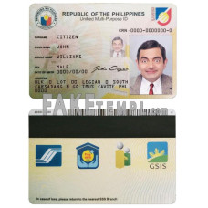 Philippines fake identity card photoshop template PSD 