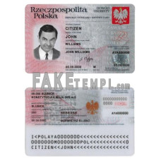 Poland fake identity card photoshop template PSD 