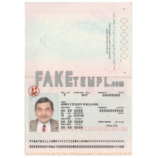 Qatar fake passport photoshop template PSD