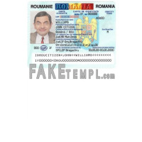 Romania fake identity card photoshop template PSD 