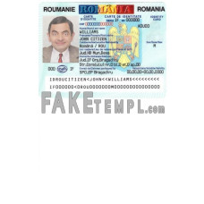 Romania fake identity card photoshop template PSD 