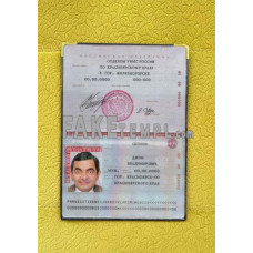 Russia standard fake passport photolook template PSD, scan and photo-realistic look