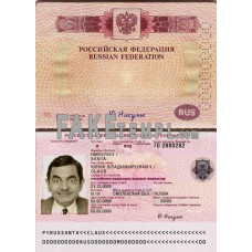 Russia Travel fake passport photoshop template PSD