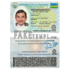 Rwanda fake identity card photoshop template PSD 