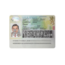 Senegal fake travel visa photoshop template PSD