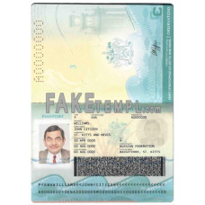 Saint Kitts and Nevis fake passport photoshop template PSD