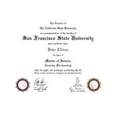 San Francisco San Francisco State University fake diploma photoshop template PSD