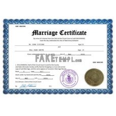 San Marino fake marriage certificate Word and PDF template