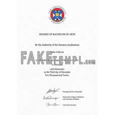 Scotland University of Edinburgh fake diploma photoshop template PSD