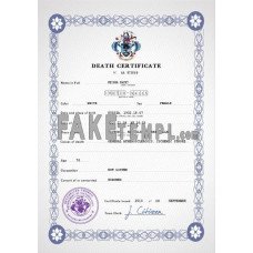 Seychelles fake vital record death photoshop certificate PSD