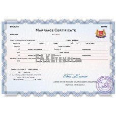 Singapore fake marriage certificate Word and PDF template