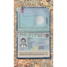 Slovakia fake passport photolook template PSD, scan and photo-realistic look