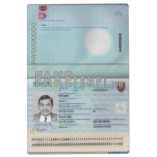 Slovakia fake passport photoshop template PSD