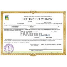 Solomon Islands fake marriage certificate Word and PDF template