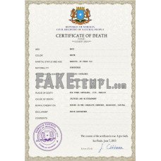 Somalia fake vital record death photoshop certificate PSD