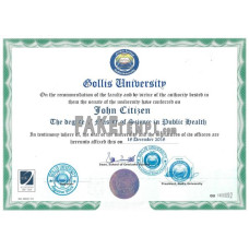 Somaliland Gollis university certificate PSD template