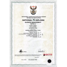 South Africa The Department of Higher Education and Training fake diploma photoshop template PSD