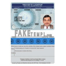 South Australia fake driving license photoshop template PSD