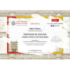 Spain University of Salamanca profesor fake diploma photoshop template PSD