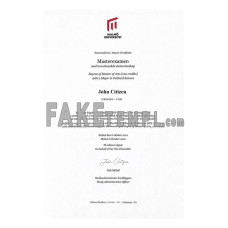 Sweden Malmö University fake diploma photoshop template PSD