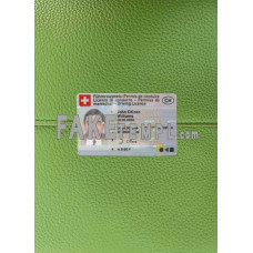 Switzerland fake driving license photolook template PSD, scan and photo-realistic look