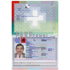 Switzerland fake passport photoshop template PSD