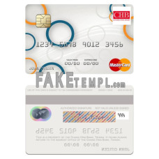 Taiwan Chang Hwa Bank fake mastercard photoshop template PSD