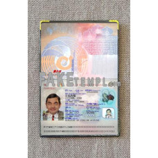 Taiwan Pass fake passport photolook template PSD, scan and photo-realistic look 2021