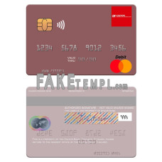 Thailand Calyon Bank fake mastercard photoshop template PSD