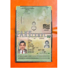 Togo fake passport photolook template PSD, scan and photo-realistic look