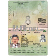 Togo fake passport photoshop template PSD