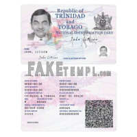 Trinidad and Tobago fake identity card photoshop template PSD